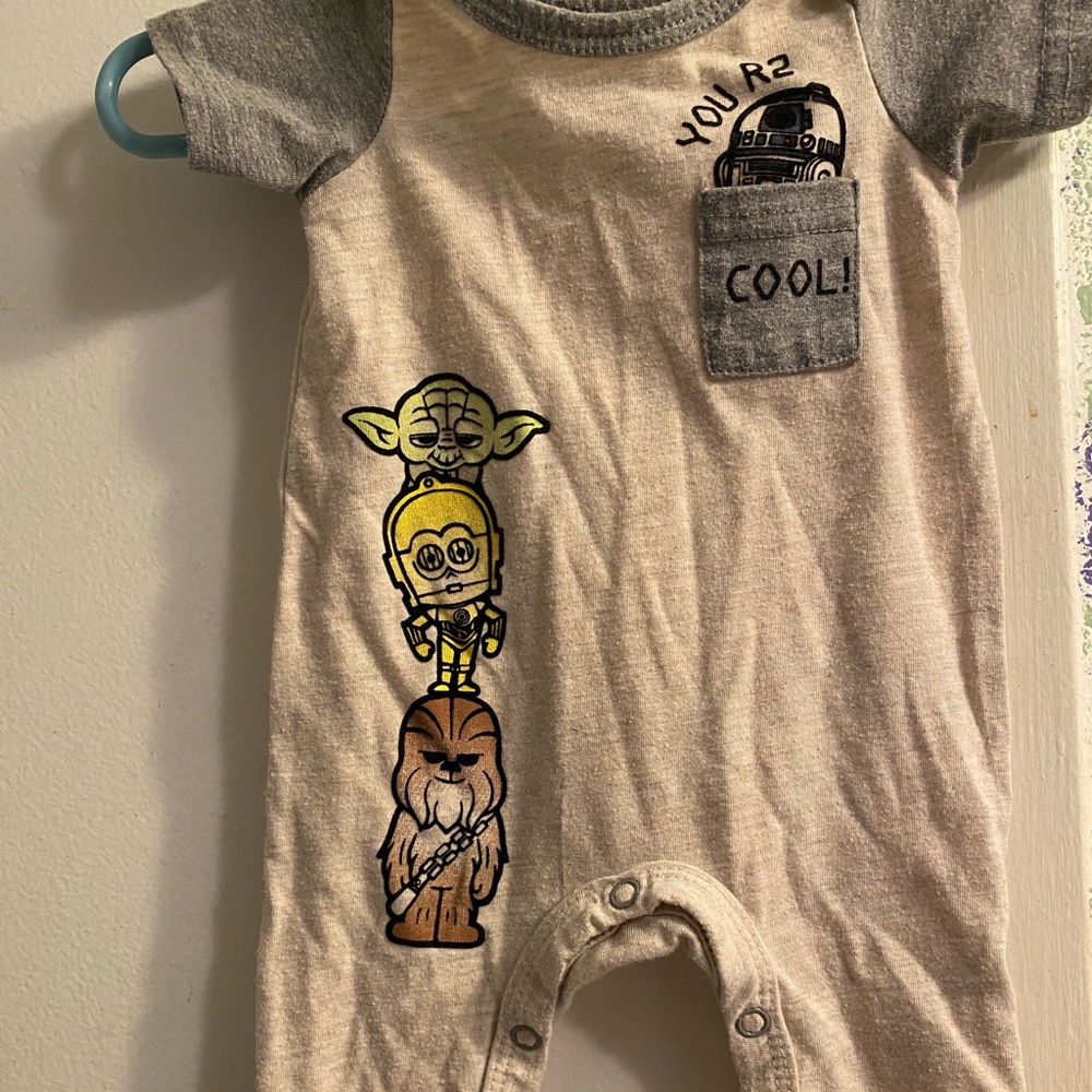New born Star Wars  one piece jumper